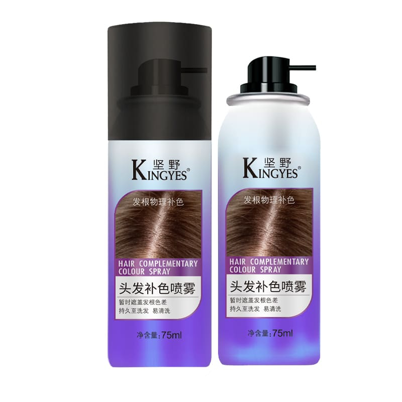 Kingyes Hair Complementary Color Spray 75ml - Dark Brown